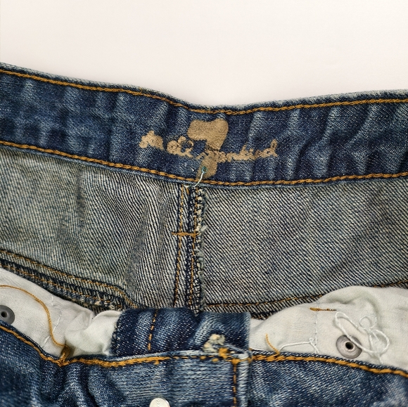 7 For All Mankind Men's Straight Fit Vintage Wash Jeans Size 32 Streetwear Daily - Picture 3 of 12